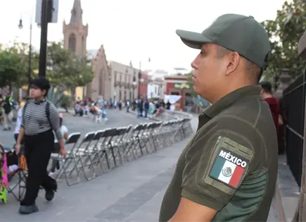 Despliegan 140 elementos estatales por Procesión del Silencio en SLP Despliegan 140 elementos estatales por Procesión del Silencio en SLP