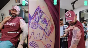 Iraquí se tatúa Monterrey tras clasificación al Mundial 2026