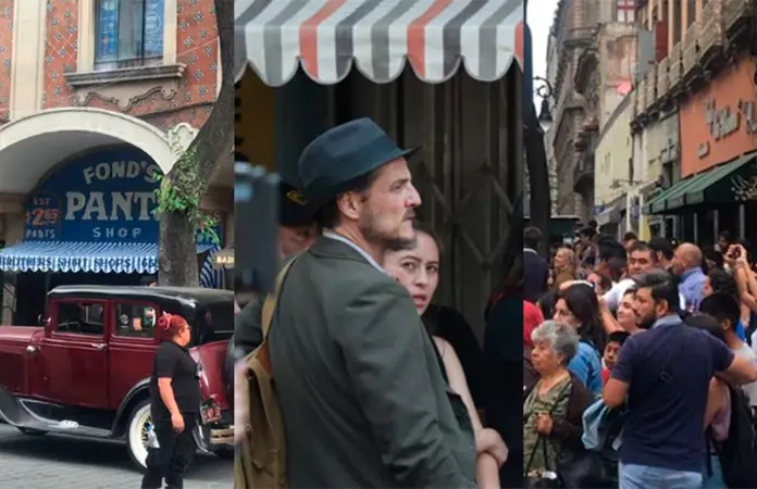 Rodaje de pel&iacute;cula con Pedro Pascal paraliza calles del Centro Hist&oacute;rico de CDMX