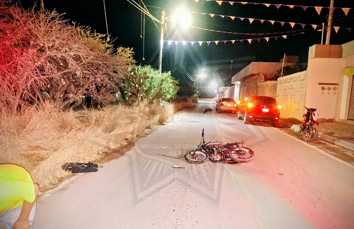 Motociclista, herido al accidentarse