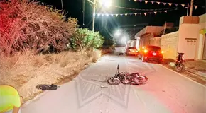 Motociclista, herido al accidentarse 