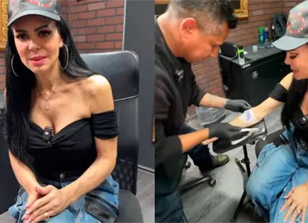 Maribel Guardia rinde homenaje a Juli&aacute;n Figueroa con tatuaje