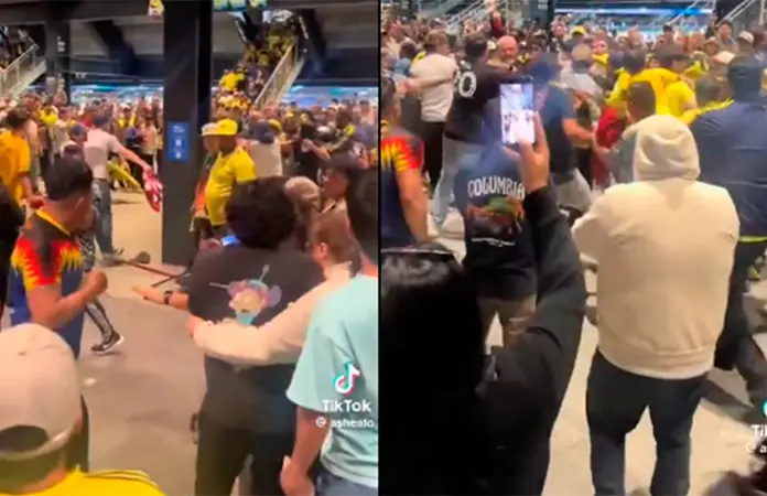 Aficionados del América y Nashville protagonizan pelea en Geodis Park