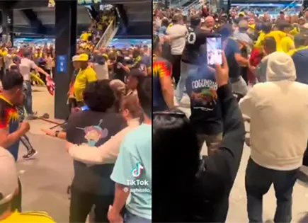 Aficionados del América y Nashville protagonizan pelea en Geodis Park Aficionados del América y Nashville protagonizan pelea en Geodis Park