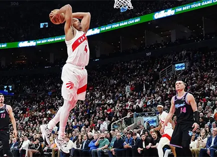 Arrollan los Raptors al Heat 121-95