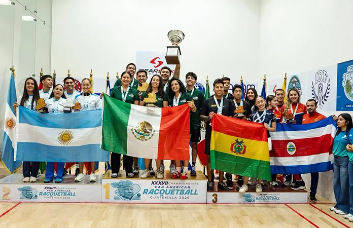 Brillan raquetbolistas en el Panamericano