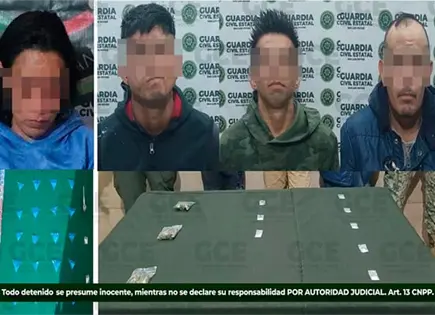Con drogas, capturan a 4 personas en operativos