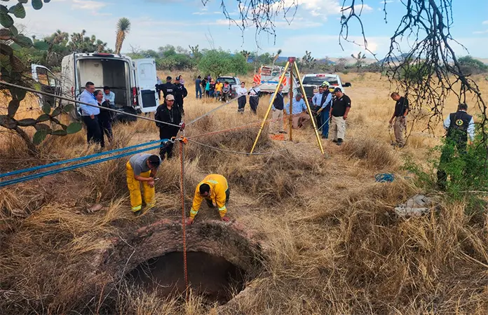 Localizan a joven sin vida dentro de un pozo