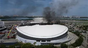 Incendio en el Parque Olímpico de Río Incendio en el Parque Olímpico de Río