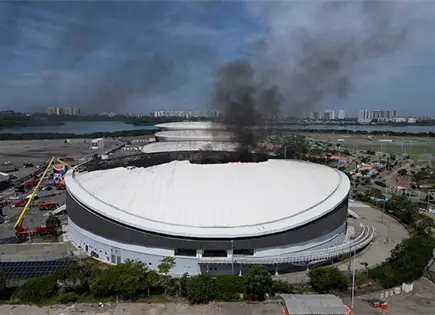 Incendio en el Parque Ol&iacute;mpico de R&iacute;o