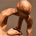 Escultura en mezquite de Ramón Vázquez
