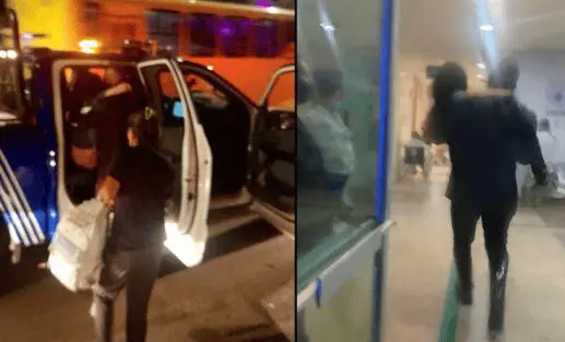 Polic&iacute;as auxilian a mujer en labor de parto en SLP