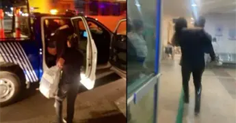 Polic&iacute;as viales auxilian a mujer en labor de parto en autob&uacute;s
