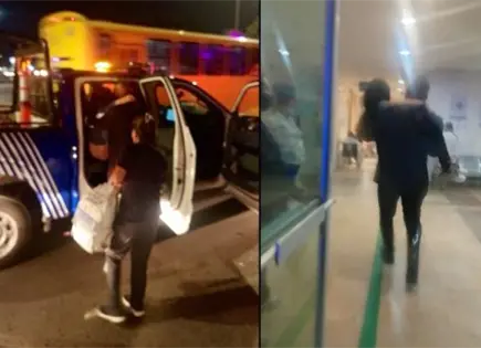 Polic&iacute;as viales auxilian a mujer en labor de parto en autob&uacute;s