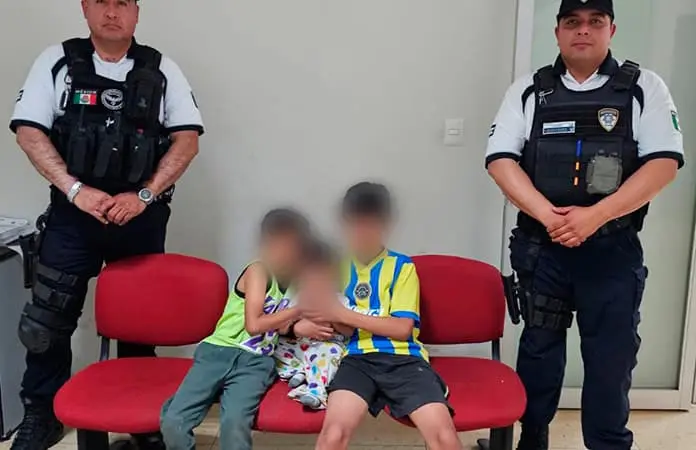 Rescatan a niños abandonados y con hambre Rescatan a niños abandonados y con hambre