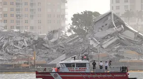Hotel de 23 pisos en Miami desaparece en segundos tras implosión Hotel de 23 pisos en Miami desaparece en segundos tras implosión
