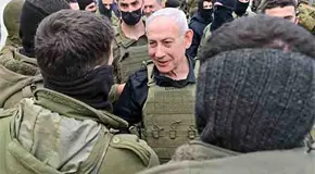 Netanyahu visita a tropas dentro de territorio libanés