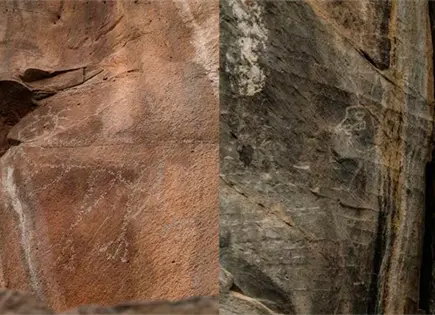 INAH halla pinturas rupestres en obras del Tren M&eacute;xico-Quer&eacute;taro