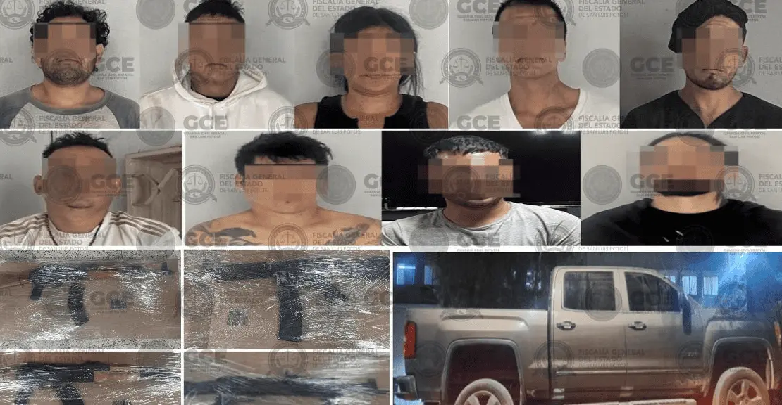 Operativo deja nueve detenidos