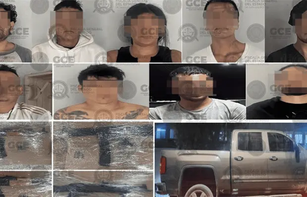 Caen 9 presuntos ligados a célula delictiva en Villa de Reyes Caen 9 presuntos ligados a célula delictiva en Villa de Reyes