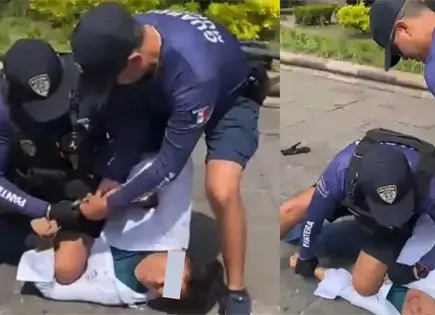 Denuncian presunto abuso policial contra estudiante en Plaza del Carmen