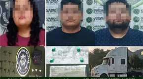 Detienen a tres personas con distintas drogas