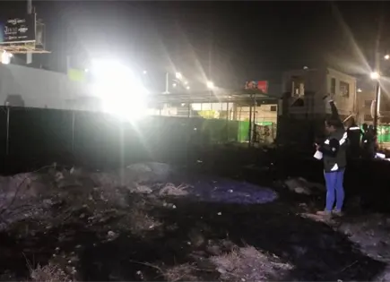 Sofocan incendio de pastizal en avenida San Pedro; sin lesionados