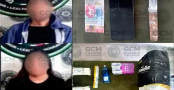 Atrapan en flagrancia a par de ladrones