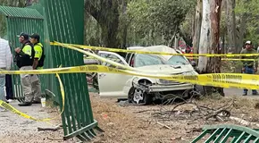 Choque en parque Tangamanga II deja un muerto y un lesionado