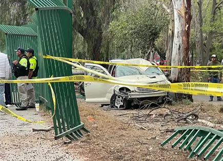 Choque en parque Tangamanga II deja un muerto y un lesionado