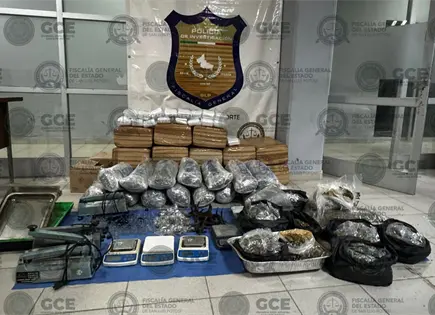 Decomisan 154kg de marihuana y detienen a dos en Valles