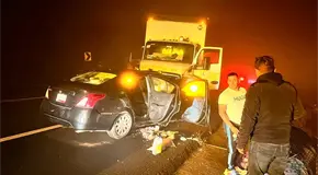 Choque de frente deja un muerto en autopista