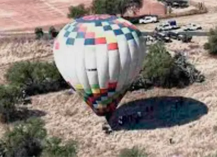 AFAC investiga aterrizaje de globo aerost&aacute;tico en Teotihuac&aacute;n