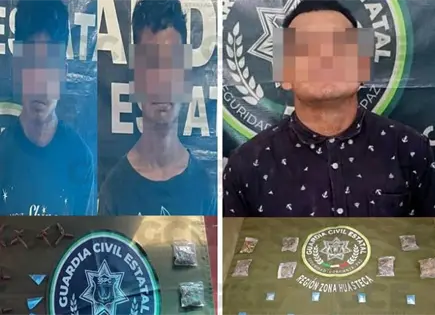 Capturan en la Huasteca a tres presuntos generadores de violencia