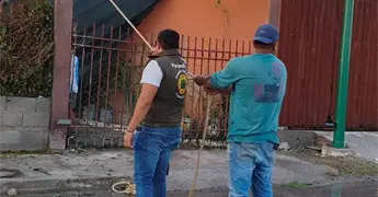 Recuento de da&ntilde;os por tromba en Cedral