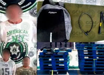 Tres ladrones son capturados con todo y el bot&iacute;n