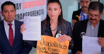Colectivos presentan juicio pol&iacute;tico contra Rosario Piedra en la C&aacute;mara de Diputados