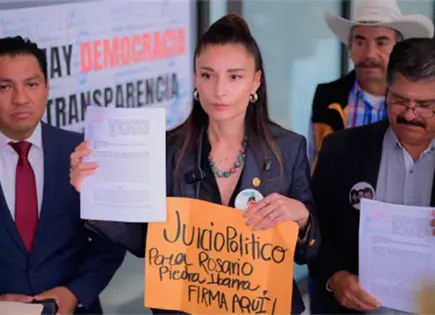 Colectivos presentan juicio pol&iacute;tico contra Rosario Piedra en la C&aacute;mara de Diputados