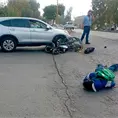 Motociclistas resultan heridos en percances viales
