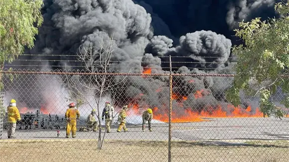 Video | Incendio en Vidriera del Potos&iacute; moviliza a corporaciones