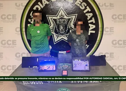 Caen dos y desmantelan un sistema de videovigilancia en Matehuala