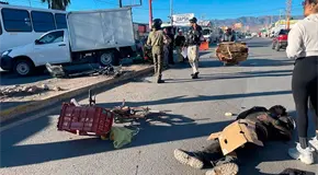 Ciclista resulta herido en aparatoso accidente