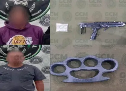 Con armas prohibidas, sorprenden a v&aacute;ndalos