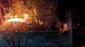 Se incendia rastrojera en barrio San Antonio