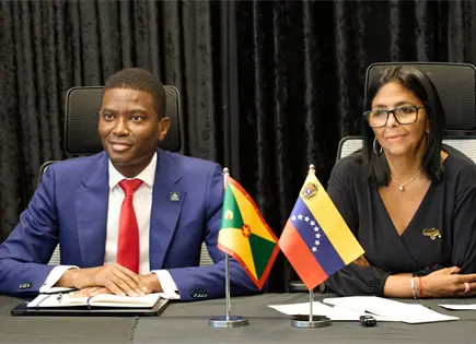 Pin que utiliz&oacute; presidenta interina de Venezuela en visitas de Estado causa molestia en Guyana