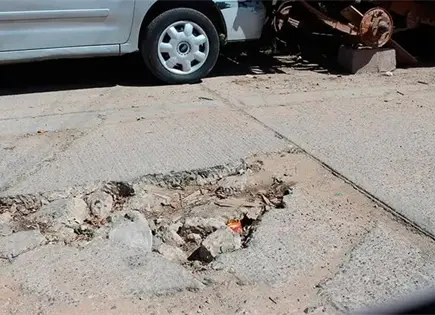 Lluvias agravan baches en calles de Barrio Vergel Lluvias agravan baches en calles de Barrio Vergel