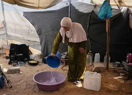Escasea el agua en Gaza