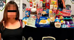 Mujer quiso surtir la despensa gratis en Bodega Aurrer&aacute;
