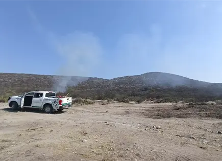 Liquidan incendio en Matehuala; afect&oacute; 350 hect&aacute;reas
