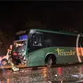 Una pasajera evit&oacute; tragedia en choque de dos autobuses 